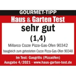 Cozze Gas Pizzaofen 13" Mit Pizzastein Schwarz-Grau -Geschäft Für Grillzubehör Für Die Küche Zu Hause 08614903421 11025100 AI 03