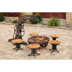 Ferrum Art Design Feuerstelle Industrie Blank 9 Ferrum Art Design Feuerstelle Industrie Blank -Geschäft Für Grillzubehör Für Die Küche Zu Hause 1310143 7