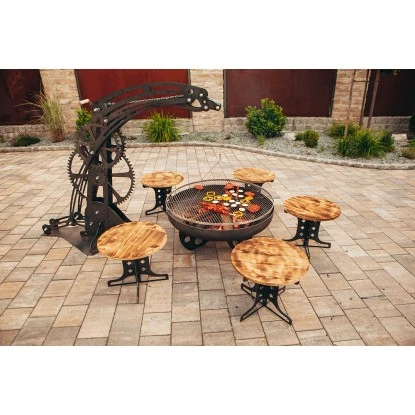 Ferrum Art Design Feuerstelle Industrie Blank Ferrum Art Design Feuerstelle Industrie Blank -Geschäft Für Grillzubehör Für Die Küche Zu Hause 1310143 8