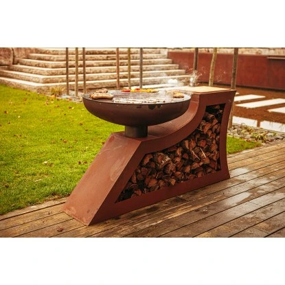 Ferrum Art Design Feuerstelle L-Form Rost Ferrum Art Design Feuerstelle L-Form Rost -Geschäft Für Grillzubehör Für Die Küche Zu Hause 1310713 3