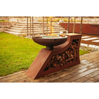 Ferrum Art Design Feuerstelle L-Form Rost Ferrum Art Design Feuerstelle L-Form Rost -Geschäft Für Grillzubehör Für Die Küche Zu Hause 1310713 4