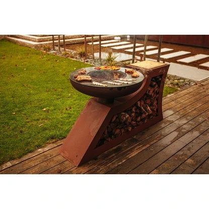 Ferrum Art Design Feuerstelle L-Form Rost Ferrum Art Design Feuerstelle L-Form Rost -Geschäft Für Grillzubehör Für Die Küche Zu Hause 1310713 5