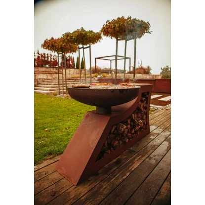 Ferrum Art Design Feuerstelle L-Form Rost Ferrum Art Design Feuerstelle L-Form Rost -Geschäft Für Grillzubehör Für Die Küche Zu Hause 1310713 9