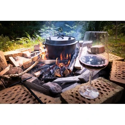 El Fuego Dutch-Oven Gusseisen 7,2 l Deckel 1,8 l Schwarz El Fuego Dutch-Oven Gusseisen 7,2 L Deckel 1,8 L Schwarz -Geschäft Für Grillzubehör Für Die Küche Zu Hause 194126 2240 AB 01