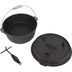 El Fuego Dutch-Oven Gusseisen 7,2 L Deckel 1,8 L Schwarz 6 El Fuego Dutch-Oven Gusseisen 7,2 L Deckel 1,8 L Schwarz -Geschäft Für Grillzubehör Für Die Küche Zu Hause 194126 2240 S 05