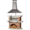 Buschbeck Grillkamin Kampen Terracotta-Weiß Mit Edelstahlhaube -Geschäft Für Grillzubehör Für Die Küche Zu Hause 294927 4224 1