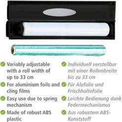 Wenko Folienspender Perfect Cutter Black Outdoor Kitchen Schwarz -Geschäft Für Grillzubehör Für Die Küche Zu Hause 4008838357071 1068 03