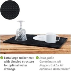 Wenko Abtropfmatte Maxi 40 Cm X 30 Cm Black Outdoor Kitchen Schwarz 3 Wenko Abtropfmatte Maxi 40 Cm X 30 Cm Black Outdoor Kitchen Schwarz -Geschäft Für Grillzubehör Für Die Küche Zu Hause 4008838357705 1068 02