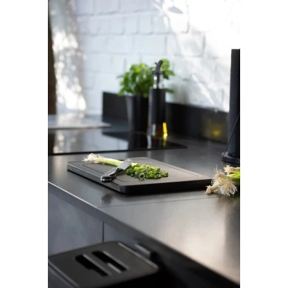 Wenko Schneidebrett Kombi mit Griff und Saftrille 33 cm x 23 cm Schwarz Wenko Schneidebrett Kombi Mit Griff Und Saftrille 33 Cm X 23 Cm Schwarz -Geschäft Für Grillzubehör Für Die Küche Zu Hause 4008838371190 1068 07