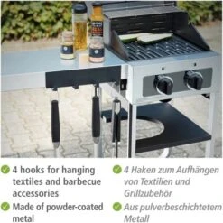 Wenko Magnetische Hakenleiste Ima Mit 4 Haken Schwarz -Geschäft Für Grillzubehör Für Die Küche Zu Hause 4008838381373 1068 03