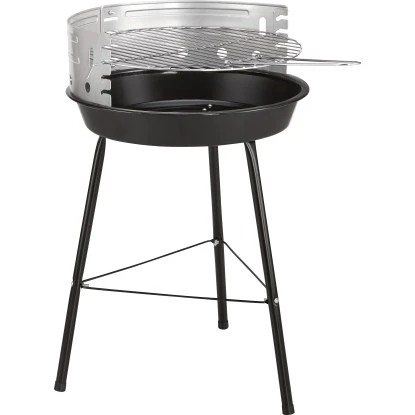 Holzkohle-Rundgrill 56 cm x Ø 36,5 cm Schwarz-Silber Holzkohle-Rundgrill 56 Cm X Ø 36,5 Cm Schwarz-Silber -Geschäft Für Grillzubehör Für Die Küche Zu Hause 4048126095384 10