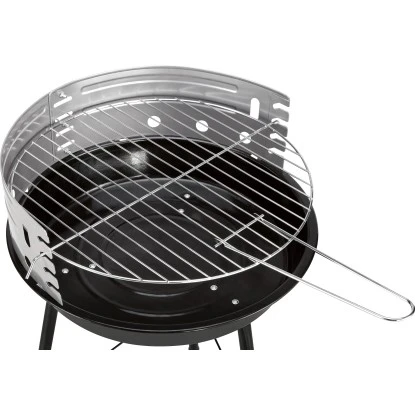 Holzkohle-Rundgrill 56 cm x Ø 36,5 cm Schwarz-Silber Holzkohle-Rundgrill 56 Cm X Ø 36,5 Cm Schwarz-Silber -Geschäft Für Grillzubehör Für Die Küche Zu Hause 4048126095384 20