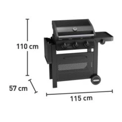 Gasgrill Vancouver Mit 3 Brennern Und Seitenkocher -Geschäft Für Grillzubehör Für Die Küche Zu Hause 557040 3299 6