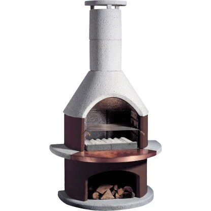 Buschbeck Grillkamin Rondo Weiß-Braun Buschbeck Grillkamin Rondo Weiß-Braun -Geschäft Für Grillzubehör Für Die Küche Zu Hause 6710859 picture 1