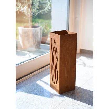 Gartenfreude FeuersäuleDesign Wellen Edelrost 16 x 16 x 50 cm Gartenfreude FeuersäuleDesign Wellen Edelrost 16 X 16 X 50 Cm -Geschäft Für Grillzubehör Für Die Küche Zu Hause 753063 4655 02