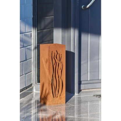 Gartenfreude FeuersäuleDesign Wellen Edelrost 16 x 16 x 50 cm Gartenfreude FeuersäuleDesign Wellen Edelrost 16 X 16 X 50 Cm -Geschäft Für Grillzubehör Für Die Küche Zu Hause 753063 4655 03