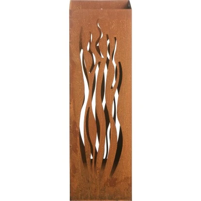 Gartenfreude FeuersäuleDesign Wellen Edelrost 16 x 16 x 50 cm Gartenfreude FeuersäuleDesign Wellen Edelrost 16 X 16 X 50 Cm -Geschäft Für Grillzubehör Für Die Küche Zu Hause 753063 4655 05