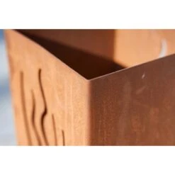 Gartenfreude FeuersäuleDesign Wellen Edelrost 16 X 16 X 50 Cm 8 Gartenfreude FeuersäuleDesign Wellen Edelrost 16 X 16 X 50 Cm -Geschäft Für Grillzubehör Für Die Küche Zu Hause 753063 4655 06