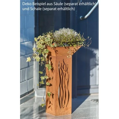Gartenfreude FeuersäuleDesign Wellen Edelrost 16 x 16 x 50 cm Gartenfreude FeuersäuleDesign Wellen Edelrost 16 X 16 X 50 Cm -Geschäft Für Grillzubehör Für Die Küche Zu Hause 753063 4655 07