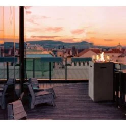 Amare Gas-Feuerstelle Für Den Außenbereich Quadratisch Grau 5 Amare Gas-Feuerstelle Für Den Außenbereich Quadratisch Grau -Geschäft Für Grillzubehör Für Die Küche Zu Hause 765581 4655 04