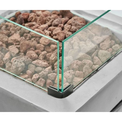 Amare Gas-Feuerstelle für den Außenbereich Quadratisch Grau Amare Gas-Feuerstelle Für Den Außenbereich Quadratisch Grau -Geschäft Für Grillzubehör Für Die Küche Zu Hause 765581 4655 06