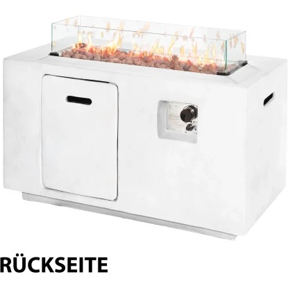 Amare Gas-Feuerstelle für den Außenbereich Weiß Amare Gas-Feuerstelle Für Den Außenbereich Weiß -Geschäft Für Grillzubehör Für Die Küche Zu Hause 765591 4655 05