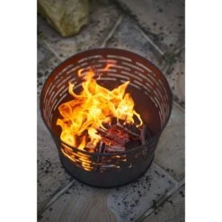 Gartenfreude Design Feuerstelle Ø 39 Cm Schwarz -Geschäft Für Grillzubehör Für Die Küche Zu Hause 765609 4655 03
