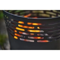 Gartenfreude Design Feuerstelle Ø 39 Cm Schwarz -Geschäft Für Grillzubehör Für Die Küche Zu Hause 765609 4655 04