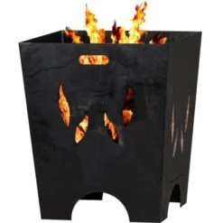 SIENA GARDEN Feuerkorb FLAMIA, Stahl Anthrazit -Geschäft Für Grillzubehör Für Die Küche Zu Hause 787389 1346 04