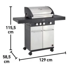 Jamestown 3-Brenner Gasgrill Maddox -Geschäft Für Grillzubehör Für Die Küche Zu Hause 8460230 VM01 221220