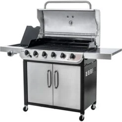 Char-Broil Gasgrill Convective 640 S Mit 6 Brennern Und Seitenkocher Edelstahl -Geschäft Für Grillzubehör Für Die Küche Zu Hause 946834 140903 5
