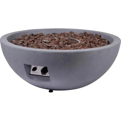Dobar Outdoor-Feuerschale mit Gasflamme Lunar Ø 90 cm Grau Dobar Outdoor-Feuerschale Mit Gasflamme Lunar Ø 90 Cm Grau -Geschäft Für Grillzubehör Für Die Küche Zu Hause lavaofengasfeuerstelle 01